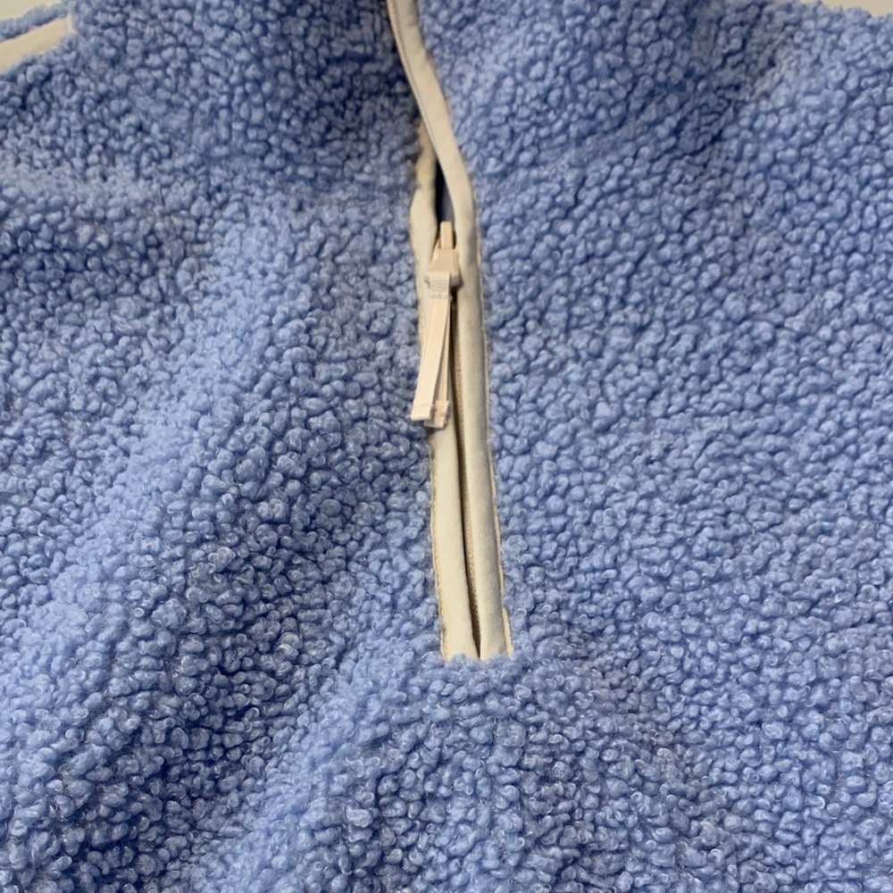 Old Navy Light Blue Sherpa Pullover - Picture 4 of 5